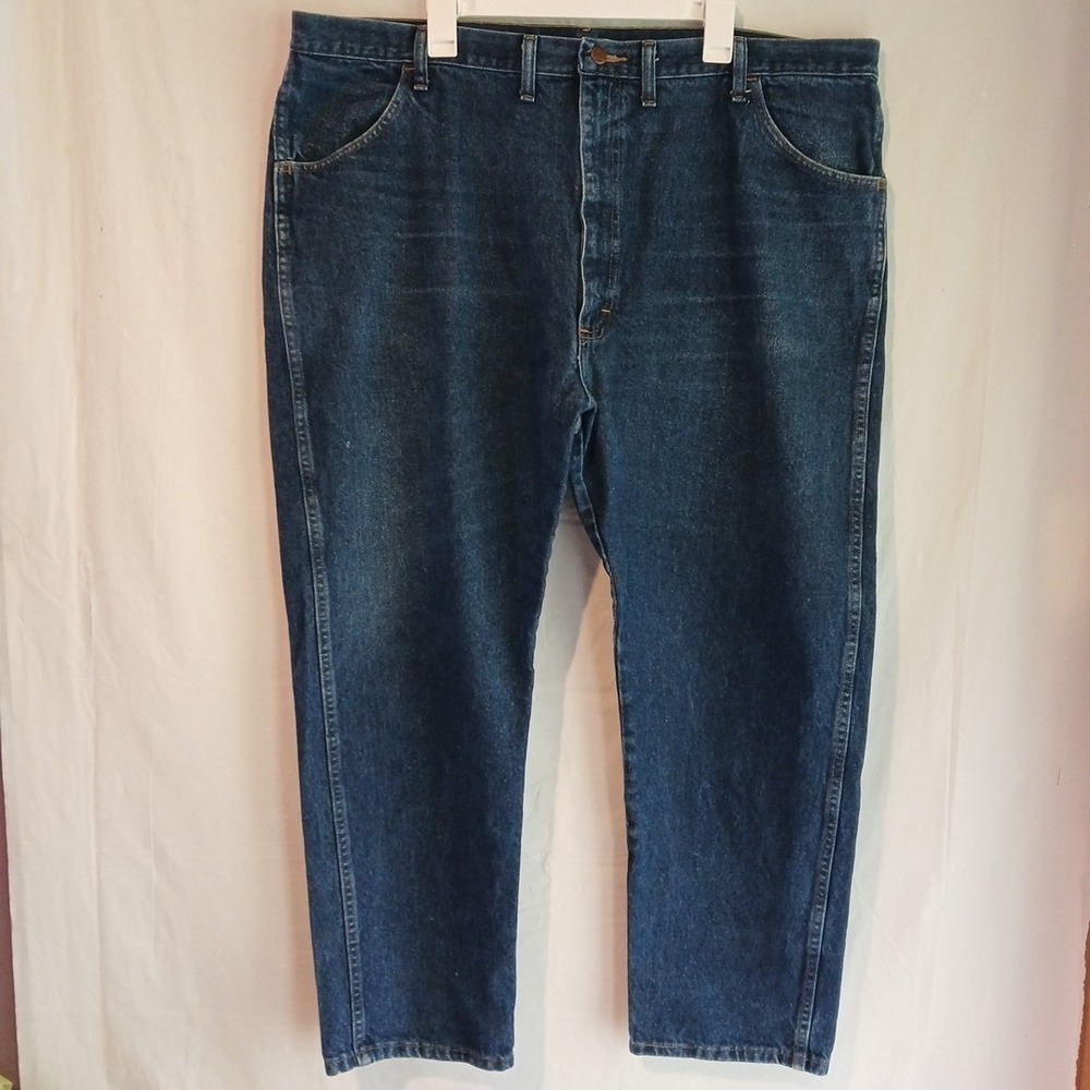 Men's Rustler Jeans Blue Denim 46" X 30"